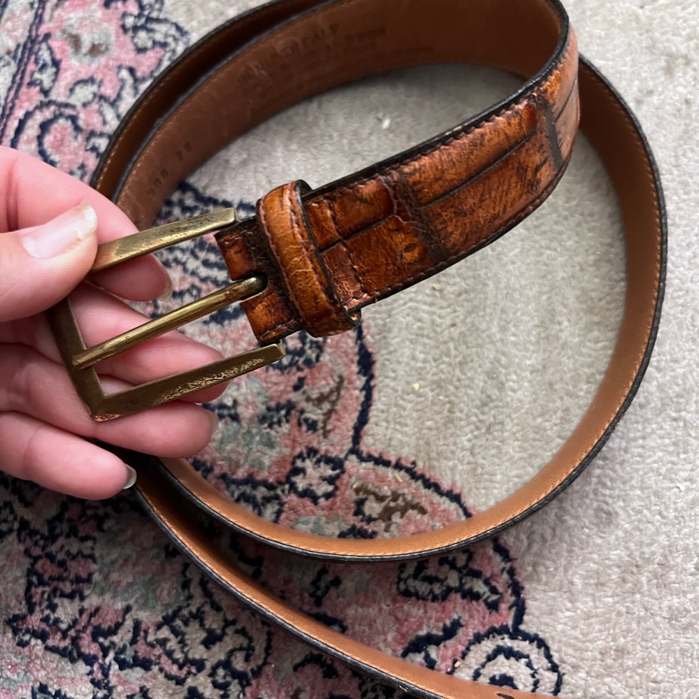 Men's Brown Leather Belt